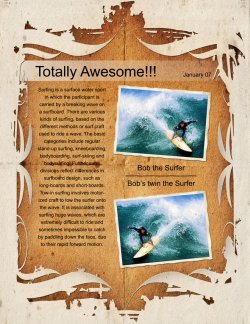 Surfer template
